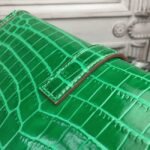 Bambou Knockoff Hermes Jige Elan 29 Green Accent Clutch - Image 8