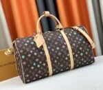 Louis Vuitton Monogram Craggy Keepall Travel 50 Bag In Chocolate - Image 2