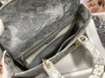 Dior Lady D-Lite Large Bag in Gray Toile de Jouy Reverse Embroidery - Image 2