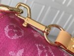 Louis Vuitton Pink Monogram Denim Pleaty - Image 6