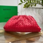 Fake Bottega Veneta Large Pouch Clutch Bag Red - Image 7