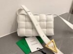 Fake Bottega Veneta Small Padded Cassette Bag White