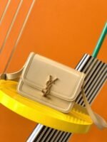 Replica Saint Laurent Small Solferino Bag Beige Calfskin - Image 4