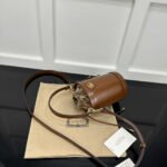 Gucci Ophidia mini bucket bag in brown leather - Image 6