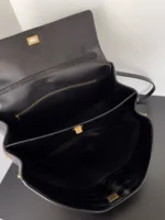 Knockoff Balenciaga Rodeo Large Bag Black Crocodile Embossed Calfskin - Image 5