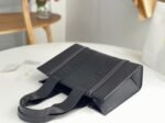 Top Quality Imitation Chloe Woody Medium Tote Bag In Black Calfskin - Image 9