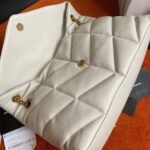 Saint Laurent Puffer Medium Chain Bag White Lambskin - Image 10
