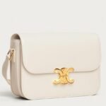 Top Quality Fake Celine Triomphe Teen Bag In White