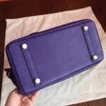 Iris Color Budget Knockoff Hermes Birkin 30cm Bag - Image 5