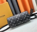 Louis Vuitton Brushed Monogram Keepall Bandouliere 25 City Bag In Black - Image 5