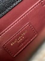 CASSANDRA MEDIUM TOP HANDLE BAG IN GRAIN DE POUDRE EMBOSSED LEATHER - Image 3