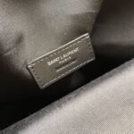 RIVE GAUCHE N/S TOTE BAG IN PRINTED LINEN AND LEATHER - Image 8